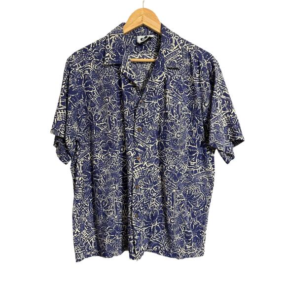 Hilo Hattie Hawaiian Button Down Shirt Size Large - Picture 1 of 4